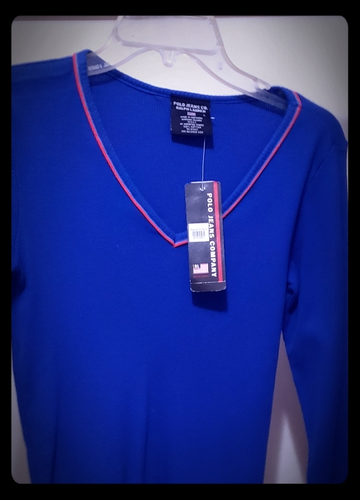 Royal Blue long sleeve top, NWT